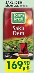 TARIM KREDİ SAKLI DEM SİYAH ÇAY 1000 G indirimli fiyat TARIM KREDİ SAKLI DEM SİYAH ÇAY 1000 G fiyat ve kampanya bilgisi